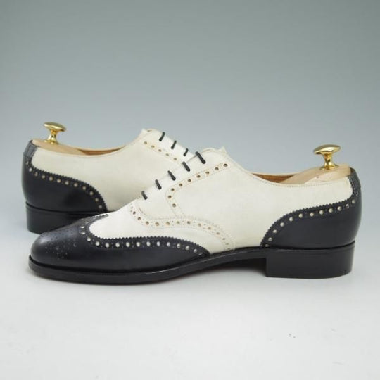 極上★クロケット&ジョーンズ US8D/UK7.5程度【★ラルフローレン別注/Polo Ralph Lauren】フルブローグ/スエード/Crockett&Jones★b930