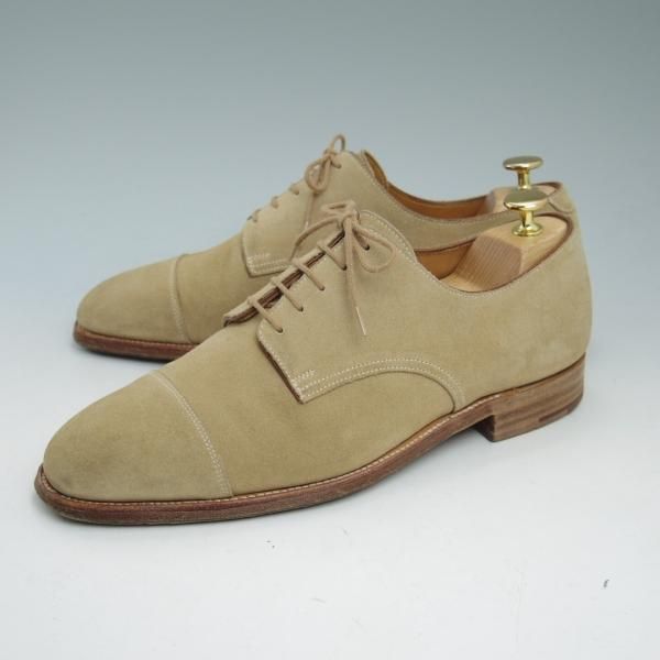 極上★クロケット&ジョーンズ 7E【★ポールスミス別注/Paul Smith】スエード/ストレートチップ/Crockett&Jones★b931