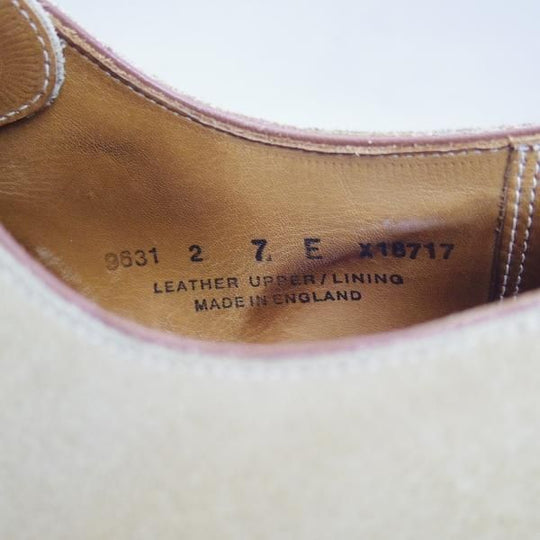 極上★クロケット&ジョーンズ 7E【★ポールスミス別注/Paul Smith】スエード/ストレートチップ/Crockett&Jones★b931
