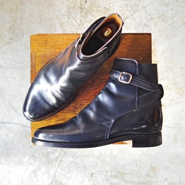 極上★クロケット&ジョーンズ 6.5E【★(英)ポールセン・スコーン別注/Poulsen Skone】黒/ジョッパーブーツ/Crockett&Jones★b932