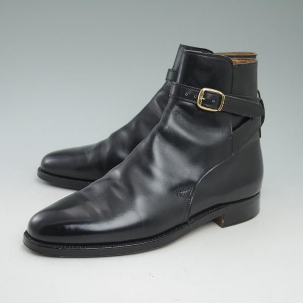 極上★クロケット&ジョーンズ 6.5E【★(英)ポールセン・スコーン別注/Poulsen Skone】黒/ジョッパーブーツ/Crockett&Jones★b932