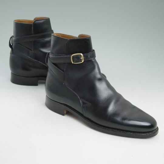 極上★クロケット&ジョーンズ 6.5E【★(英)ポールセン・スコーン別注/Poulsen Skone】黒/ジョッパーブーツ/Crockett&Jones★b932