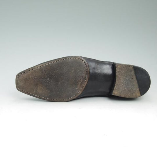 極上★(伊)ボリーニ UK7程度【★オパンケ・ボロネーゼ製法】ブラインドブローグ/黒/BOLLINI★b936