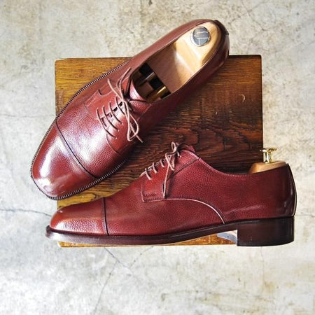 極上★(伊)マンニーナ UK10.5程度【★希少!!オーダー品】ストレートチップ/Mannina★b938