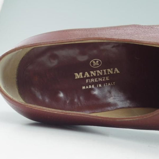 極上★(伊)マンニーナ UK10.5程度【★希少!!オーダー品】ストレートチップ/Mannina★b938