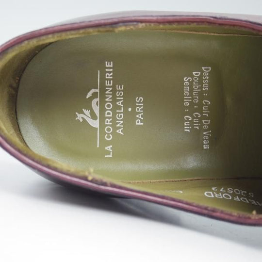 極美品★(仏)ラ・コルドヌリ・アングレーズ 6.5E【★グッドイヤーウェルテッド製法】ホールカット/LA CORDONNERIE ANGLAISE★b939