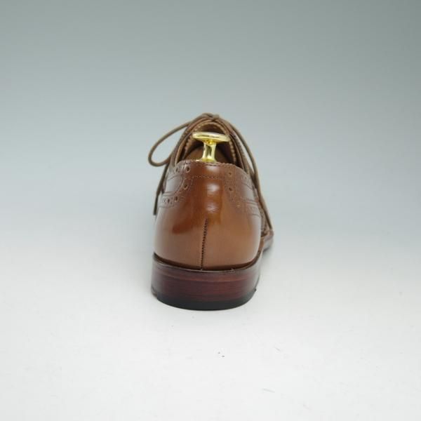 極美品★(英)グレンソン SIZE 7【★フルブローグ】4002/284/ポリッシュカーフ/ウイングチップ/GRENSON★b943