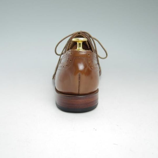 極美品★(英)グレンソン SIZE 7【★フルブローグ】4002/284/ポリッシュカーフ/ウイングチップ/GRENSON★b943