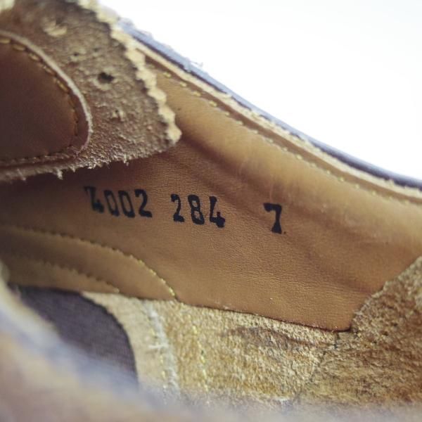 極美品★(英)グレンソン SIZE 7【★フルブローグ】4002/284/ポリッシュカーフ/ウイングチップ/GRENSON★b943