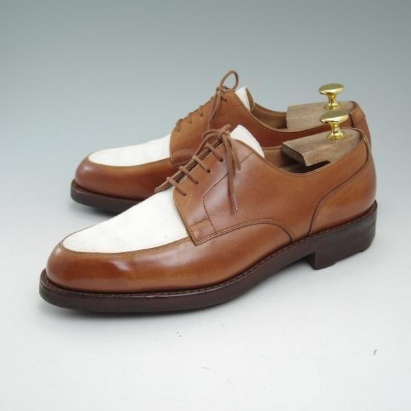 極上★クロケット&ジョーンズ UK7/US7.5D【★リッジウェイソール/ラルフローレン別注/Polo Ralph Lauren】Uチップ/Crockett&Jones★b946