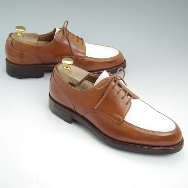 極上★クロケット&ジョーンズ UK7/US7.5D【★リッジウェイソール/ラルフローレン別注/Polo Ralph Lauren】Uチップ/Crockett&Jones★b946