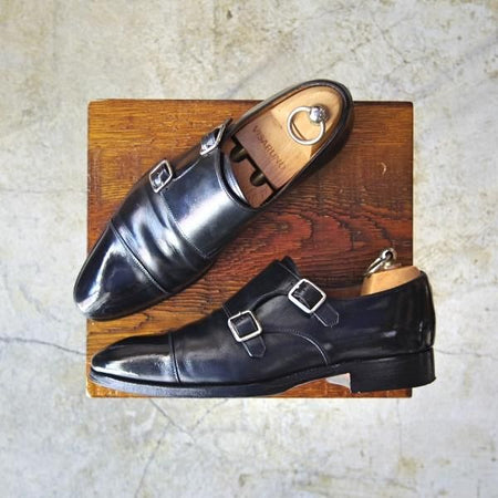 ★カルミナ SIZE 5.5【定価7.4万円★ダブルモンク/10003-005/OBRA ESTANDAR】DEIAラスト/FREUDENBERG NEGRO/CARMINA★b948