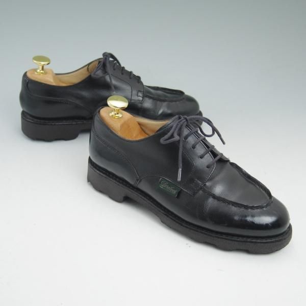 極上★パラブーツ(レディース) SIZE 2.5【★CHAMBORD/シャンボード】グリフソール/Uチップ/noir/ノワール/Paraboot★b950