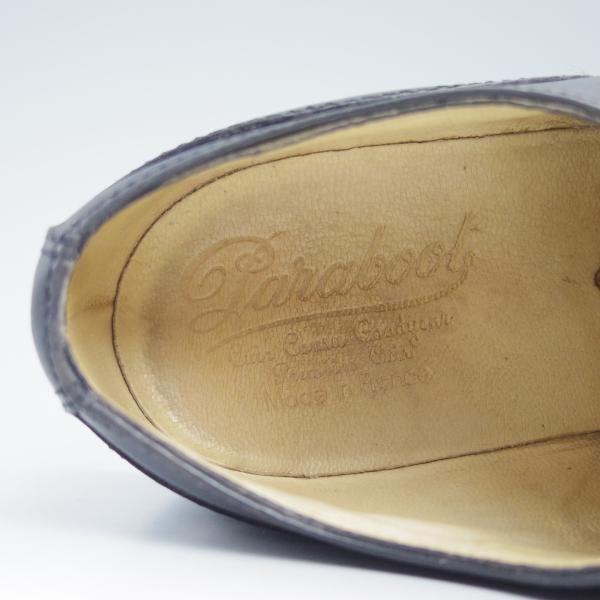 極上★パラブーツ(レディース) SIZE 2.5【★CHAMBORD/シャンボード】グリフソール/Uチップ/noir/ノワール/Paraboot★b950