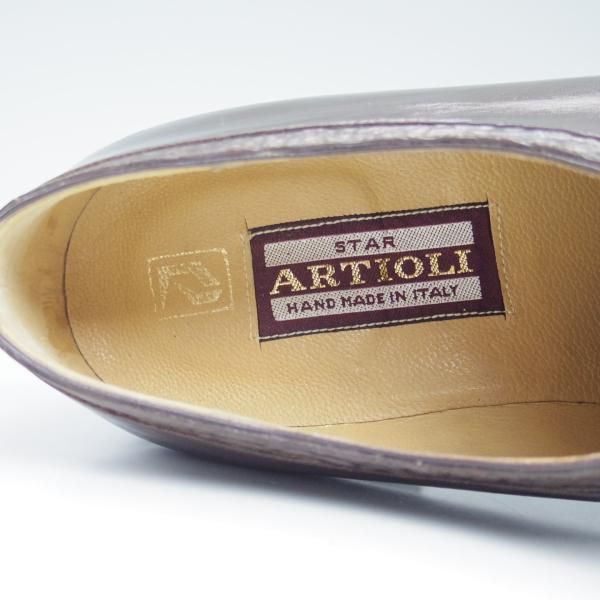 極美品★(伊)アルティオリ SIZE 7.5【★希少!!シャークスキン/鮫革/コンビ】59ラスト/Uチップ/スターアルティオリ/Star ARTIOLI★b952