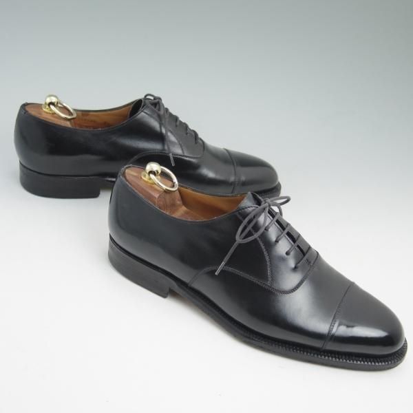 極美品★(伊)タニノクリスチー SIZE 7.5【★希少!!ハンドソーンウェルテッド製法】ストレートチップ/カーフ/TANINO CRISCI★b954