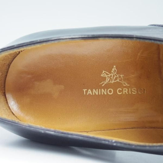 極美品★(伊)タニノクリスチー SIZE 7.5【★希少!!ハンドソーンウェルテッド製法】ストレートチップ/カーフ/TANINO CRISCI★b954