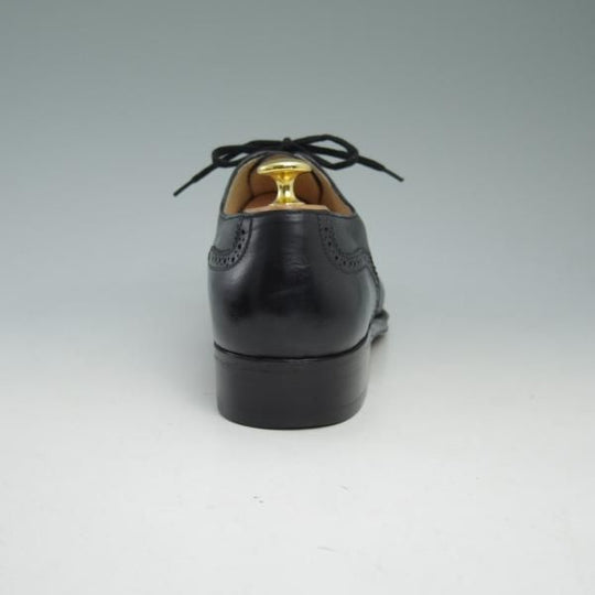 極美品★(伊)タニノクリスチー SIZE 7.5【★定価15万円以上】フルブローグ/カーフ/104583A/ARGO/BABY CALF/NERO/TANINO CRISCI★b955