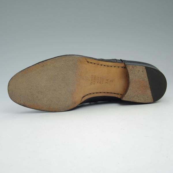 極美品★(伊)タニノクリスチー SIZE 7.5【★定価15万円以上】フルブローグ/カーフ/104583A/ARGO/BABY CALF/NERO/TANINO CRISCI★b955