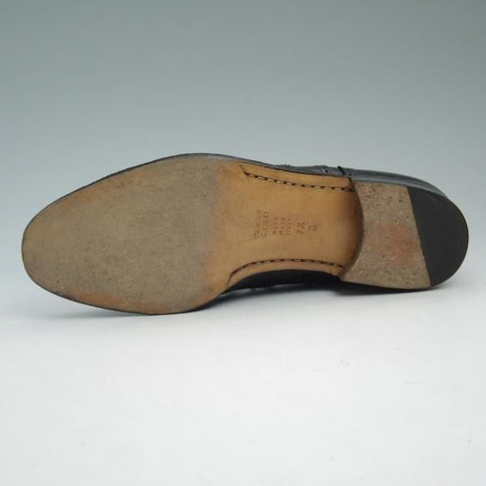 極美品★(伊)タニノクリスチー SIZE 7.5【★定価15万円以上】フルブローグ/カーフ/104583A/ARGO/BABY CALF/NERO/TANINO CRISCI★b955