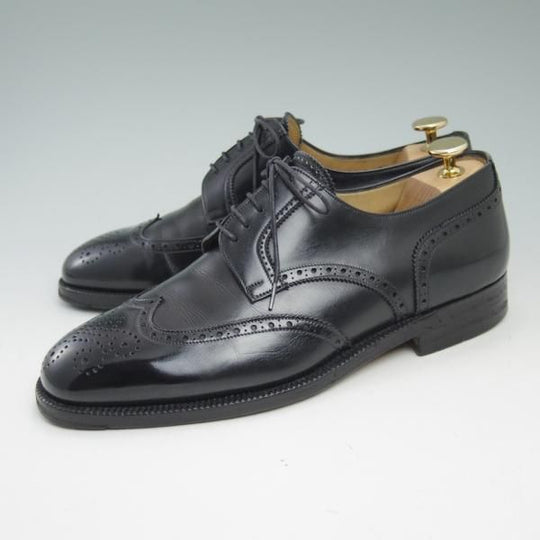 極上★(伊)タニノクリスチー SIZE 6.5【★希少!!ハンドソーンウェルテッド製法】フルブローグ/カーフ/128928/TANINO CRISCI★b956