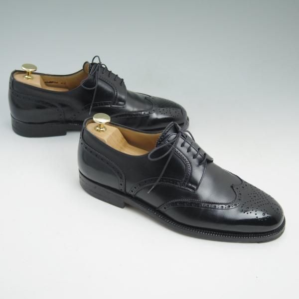 極上★(伊)タニノクリスチー SIZE 6.5【★希少!!ハンドソーンウェルテッド製法】フルブローグ/カーフ/128928/TANINO CRISCI★b956