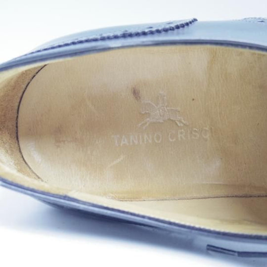 極上★(伊)タニノクリスチー SIZE 6.5【★希少!!ハンドソーンウェルテッド製法】フルブローグ/カーフ/128928/TANINO CRISCI★b956