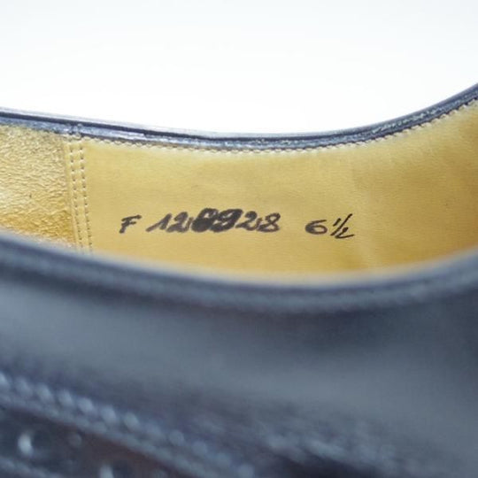 極上★(伊)タニノクリスチー SIZE 6.5【★希少!!ハンドソーンウェルテッド製法】フルブローグ/カーフ/128928/TANINO CRISCI★b956