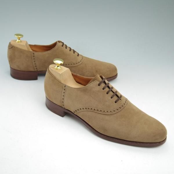 極上★クロケット&ジョーンズ UK8程度【★ラルフローレン別注/Polo Ralph Lauren】スエード/サドルシューズ/Crockett&Jones★b957