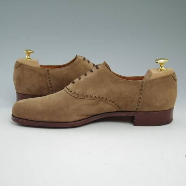 極上★クロケット&ジョーンズ UK8程度【★ラルフローレン別注/Polo Ralph Lauren】スエード/サドルシューズ/Crockett&Jones★b957