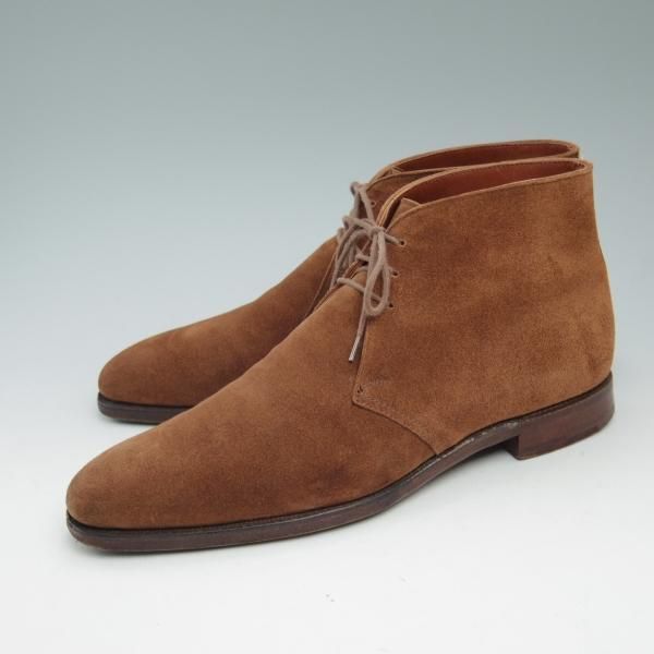 極上★クロケット&ジョーンズ 7.5D【★ハンドグレードライン/CAMBERLEY】9613-26X/スエード/チャッカ ブーツ/Crockett&Jones★b959
