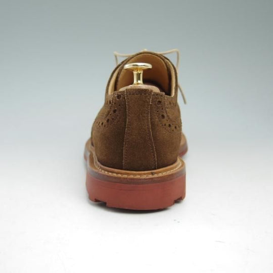 美品★(英)サンダース製 UK6.5/US7.5【★リッジウェイソール/MARK MCNAIRY別注/マークマクナイリー】スエード/フルブローグ/SANDERS★b962