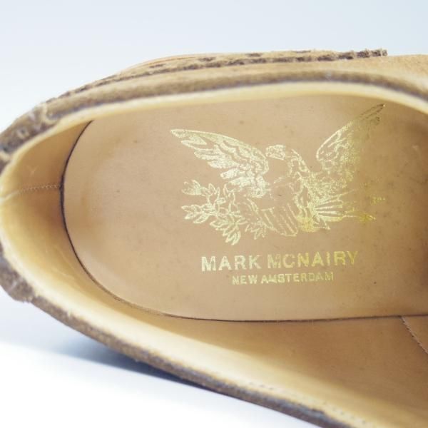 美品★(英)サンダース製 UK6.5/US7.5【★リッジウェイソール/MARK MCNAIRY別注/マークマクナイリー】スエード/フルブローグ/SANDERS★b962