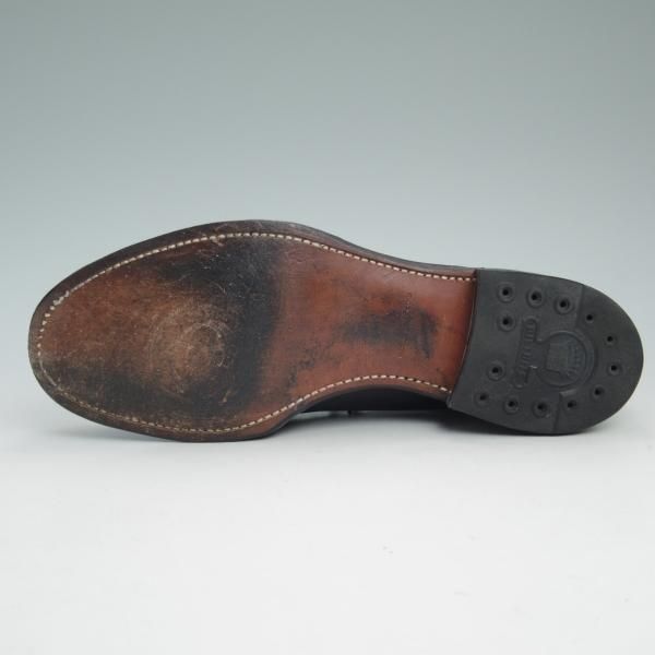 美品★メイカーズ SIZE 7【定価￥96,660-★コードバン仕様/Vチップ】ホーウィン/シェルコードバン/V TIP BLUCHER/ブラック/Makers★b967