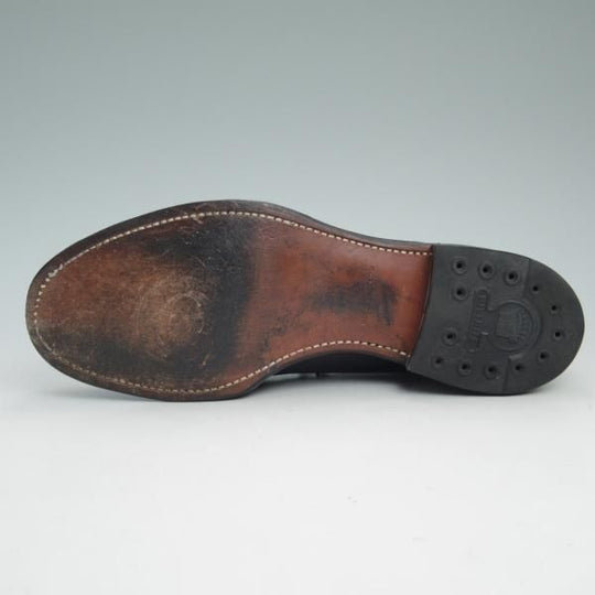 美品★メイカーズ SIZE 7【定価￥96,660-★コードバン仕様/Vチップ】ホーウィン/シェルコードバン/V TIP BLUCHER/ブラック/Makers★b967