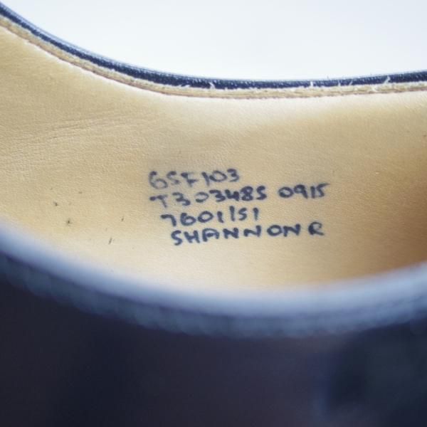 美品★チャーチ 65F/UK6.5【★シャノン/SHANNON R/ダイナイトソール】103ラスト/ポリッシュドバインダーカーフ/プレーントゥChurch's★b977