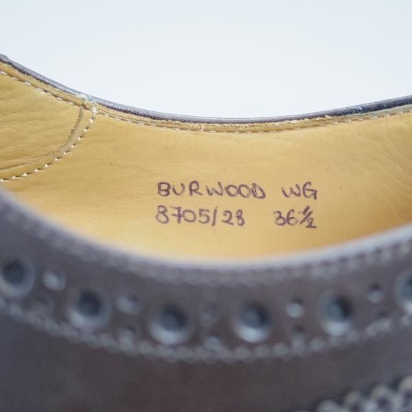 極美品★チャーチ(レディース) SIZE 36.5【★バーウッド/BURWOOD WG】カーフ/フルブローグ/ウイングチップ/Church's★b978