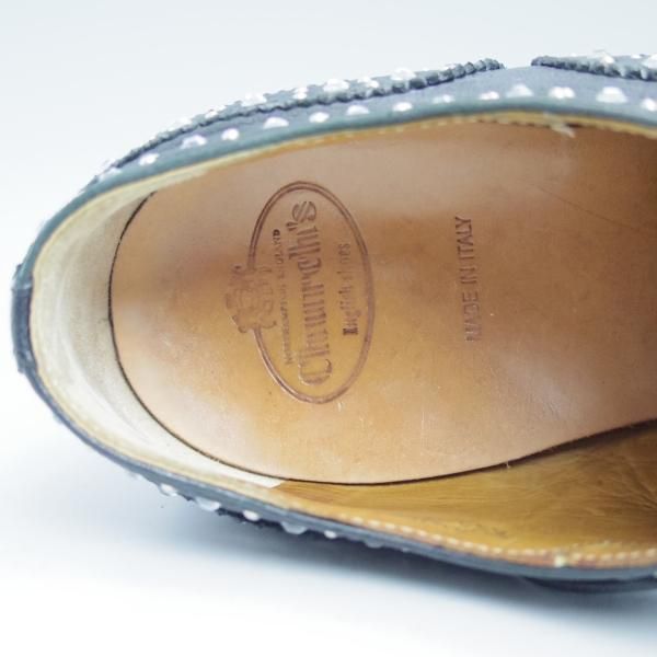 極上★チャーチ(レディース) SIZE 36.5【★BURWOOD 3W/スタッズ&スワロフスキー】バーウッド/フルブローグ/ウィングチップ/Church's★b979