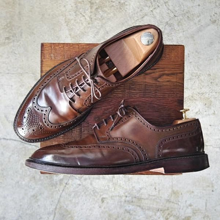 極上★クロケット&ジョーンズ US11D/UK10.5【★コードバン/希少!!ダークブラウン色】ラルフローレン別注/Ralph Lauren/Crockett&Jones★b981