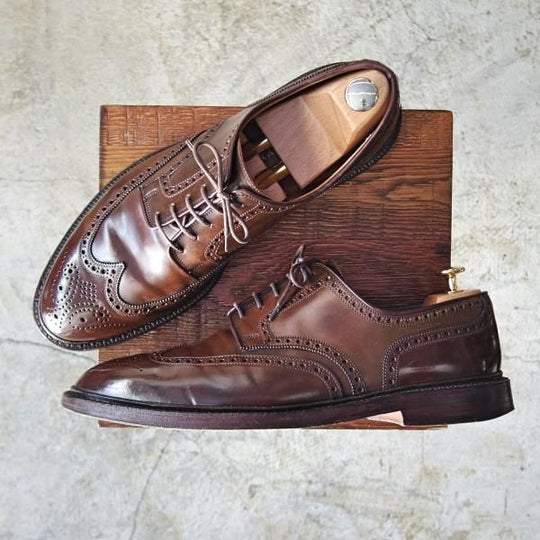 極上★クロケット&ジョーンズ US11D/UK10.5【★コードバン/希少!!ダークブラウン色】ラルフローレン別注/Ralph Lauren/Crockett&Jones★b981