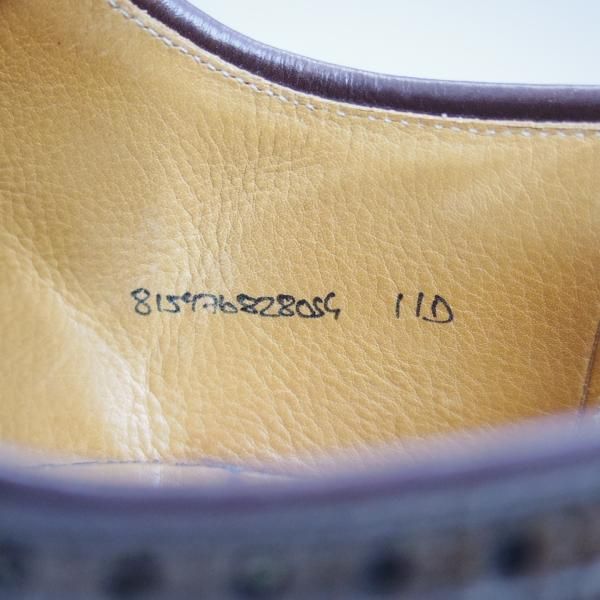 極上★クロケット&ジョーンズ US11D/UK10.5【★コードバン/希少!!ダークブラウン色】ラルフローレン別注/Ralph Lauren/Crockett&Jones★b981