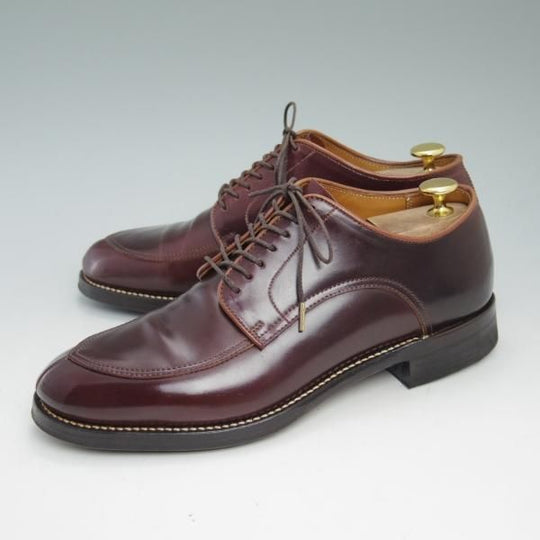 ★メイカーズ SIZE 7【定価￥96,660-★コードバン仕様/Vチップ】ホーウィン/シェルコードバン/V TIP BLUCHER/バーガンディー/Makers★b982