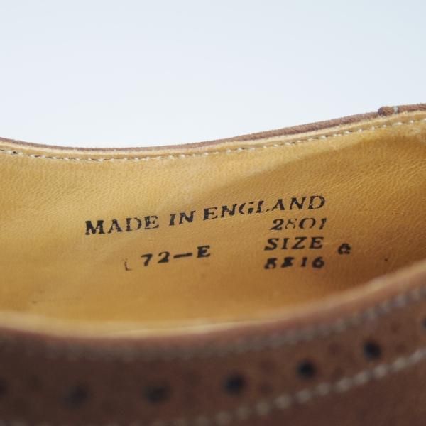美品★ブルックスブラザーズ 6E【極希少★英国製/テクニック社製】スエード/フルブローグ/ウイングチップ/BROOKS BROTHERS★b983