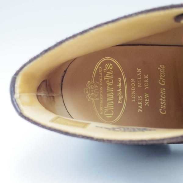 使用僅か★チャーチ 65F/UK6.5【★RYDER/チャッカブーツ】81ラスト/スエード/ライダー/4都市ロゴ/Church's★b984