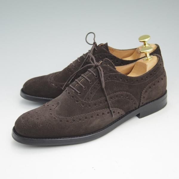極美品★チャーチ(レディース) SIZE 37.5【★バーウッド/BURWOOD WG】スエード/フルブローグ/ウイングチップ/Church's★b986