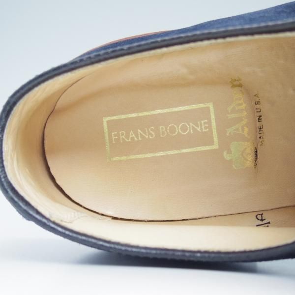 極美品★オールデン 9D【ベルギーのセレクトショップ★FRANS BOONE別注】バリーラスト/29331F/スエード/プレーントゥ/Alden★b987