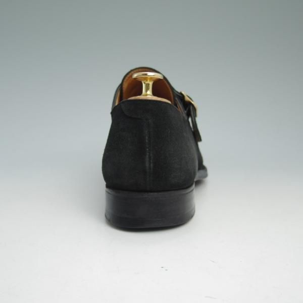 美品★クロケット&ジョーンズ 6.5E【★COMPTON/コンプトン】317ラスト/モンクストラップ/スエード/Crockett&Jones★b988