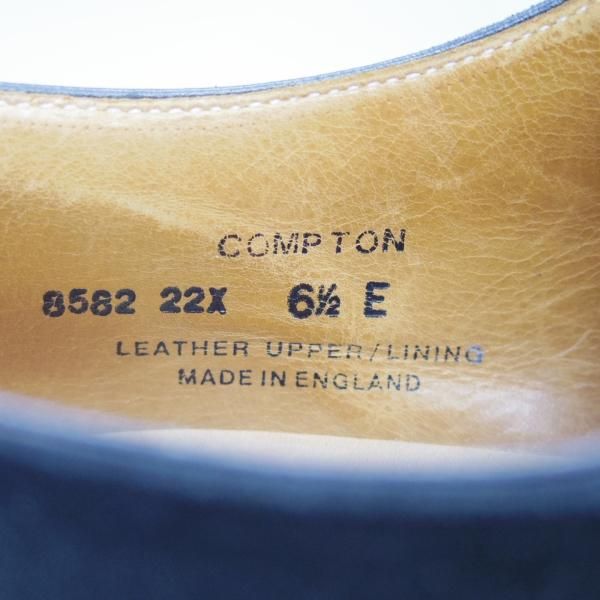 美品★クロケット&ジョーンズ 6.5E【★COMPTON/コンプトン】317ラスト/モンクストラップ/スエード/Crockett&Jones★b988