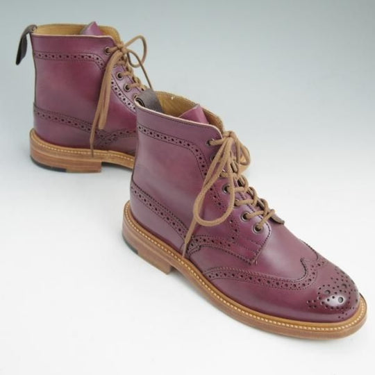 極美品★トリッカーズ(レディース) SIZE 4-4【希少色★Purple burnished/カントリーブーツ/L5411】ブーツ/ウイングチップ/Tricker's★b994