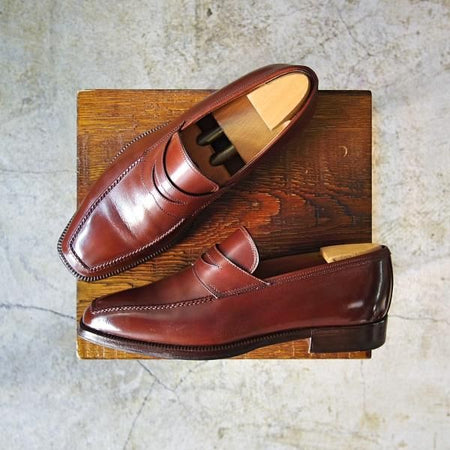 美品★(伊)ステファノビ SIZE 5.5【★コインローファー】STEFANOBI★c019